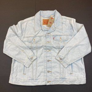 Women's Levi's Plus Size Ex-Boyfriend Trucker Jacket - Home Sweet Home Blue - 1X